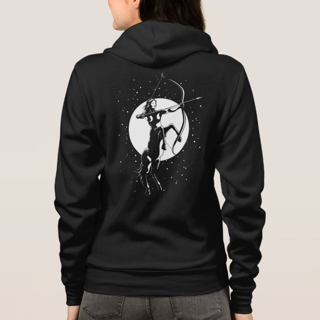 Zodiac Signature Illustration - Sagittarius Hoodie (Rückseite)