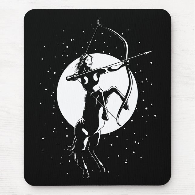 Zodiac Signature Illustration - Sagittarius Mousepad (Vorne)