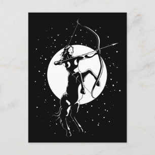 Zodiac Signature Illustration - Sagittarius Postkarte