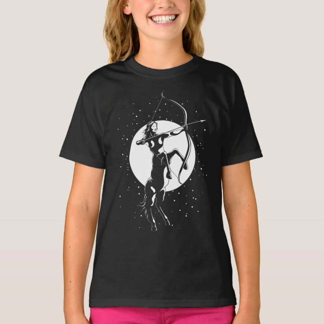 Zodiac Signature Illustration - Sagittarius T-Shirt (Vorderseite)