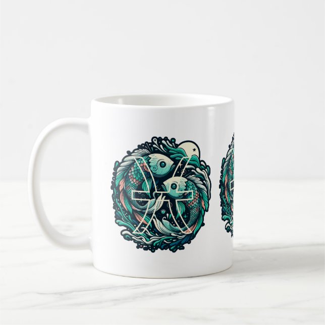 Zodiac-Signierserie - Fische Kaffeetasse (Links)