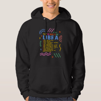 Zodiac signiert die 10 Top-Regeln der Libra Sonnen Hoodie