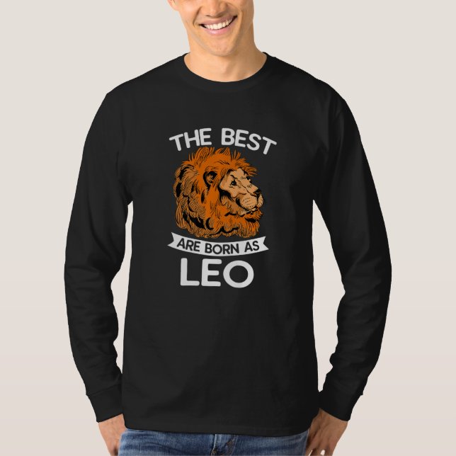 Zodiac Signs Astrology Horoscope  Astrologer Leo J T-Shirt (Vorderseite)
