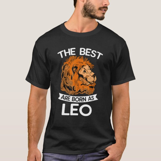 Zodiac Signs Astrology Horoscope  Astrologer Leo J T-Shirt (Vorderseite)