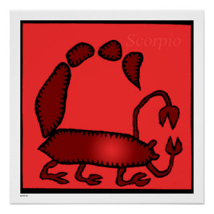 Zodiac Signs Scorpio Geburtstag Perfect Poster 20x