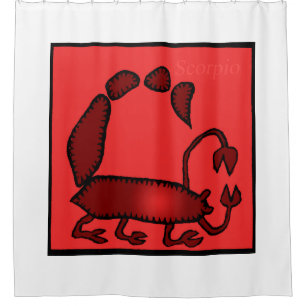 Zodiac Signs Skorpio Duschvorhang