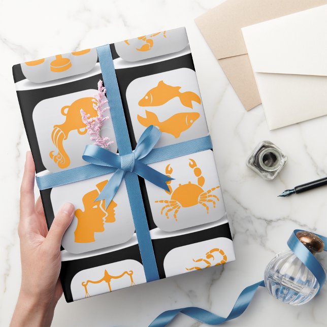 Zodiac Signs Wrapping Paper Geschenkpapier (Von Creator hochgeladen)