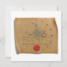 ZODIAC - Skorpion - Personalisierte Notizkarte