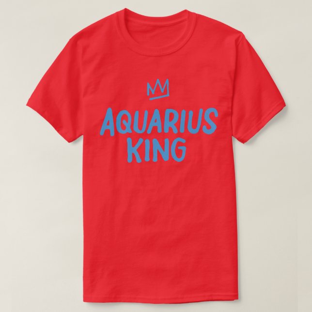 Zodiac Star Sign Astrologie Horoscope Funny King A T-Shirt (Design vorne)