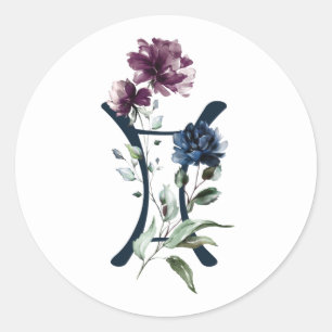 Zodiac Star Sign Gemini Runder Aufkleber