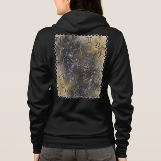 Zodiac-Stempel-Rückseiten-Grafik Hoodie