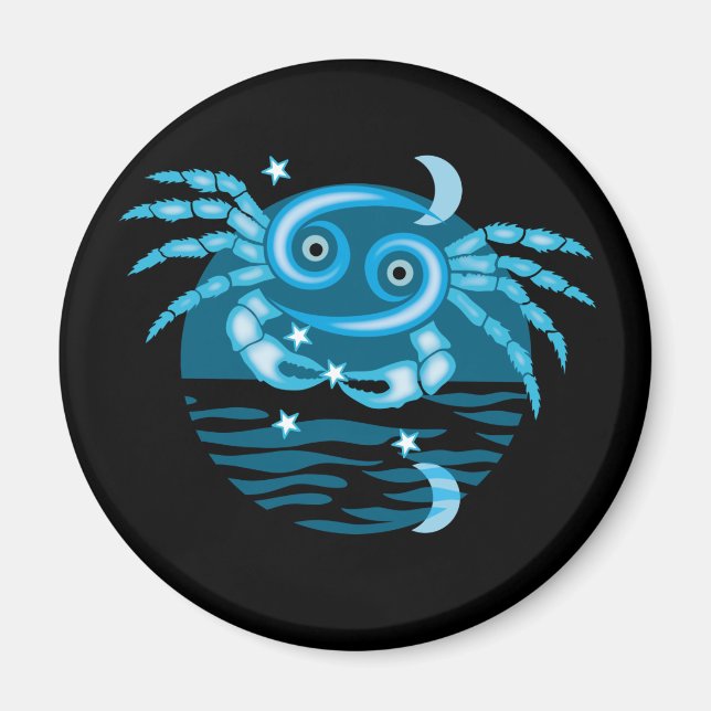 Zodiac-Sternzeichen - Krebszeichen Magnet (Vorne)