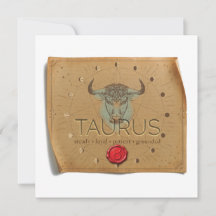 ZODIAC - Stier - Personalisierte Karte