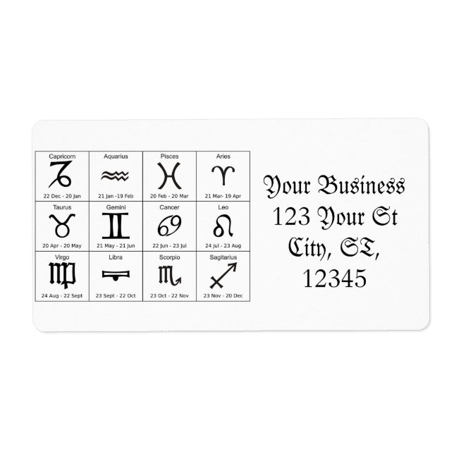 Zodiac Sun Sign Astrologie Kalender Thunder_Cove (Vorne)