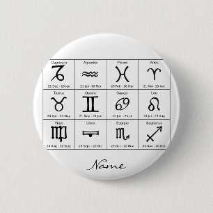Zodiac Sun Sign Astrologie Kalender Thunder_Cove Button