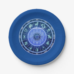 Zodiac Sun Sign Astrologie Kalender Thunder_Cove Pappteller