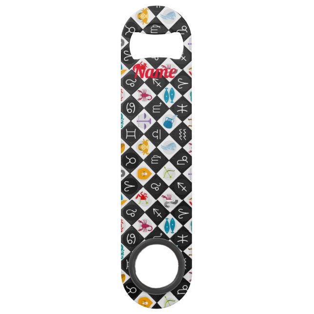 Zodiac Sun Sign Astrologie Kalender Thunder_Cove Speed Flaschenöffner (Vorderseite)