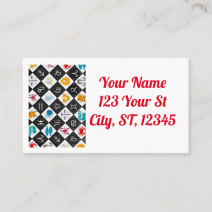 Zodiac Sun Sign Astrologie Kalender Thunder_Cove Visitenkarte