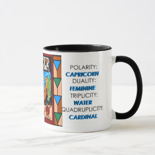 Zodiac-Symbol für Geburt-Gebärmutterhalskrebs Tasse