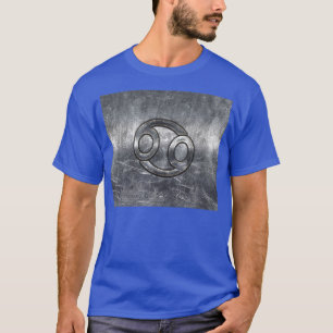 Zodiac-Symbol für Krebs in gestörter Dekoration T-Shirt
