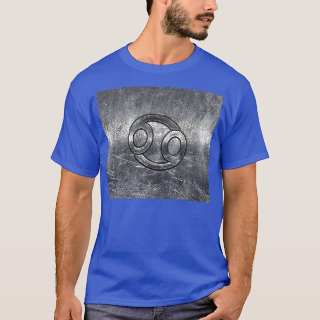Zodiac-Symbol für Krebs in gestörter Dekoration T-Shirt (Vorderseite)
