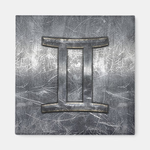 Zodiac-Symbol in Grunge Beändigter Stil Magnet