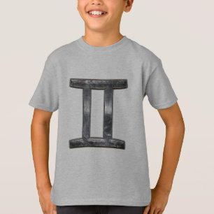 Zodiac-Symbol in Grunge Beändigter Stil T-Shirt