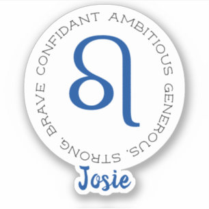 Zodiac Symbol Leo Aufkleber