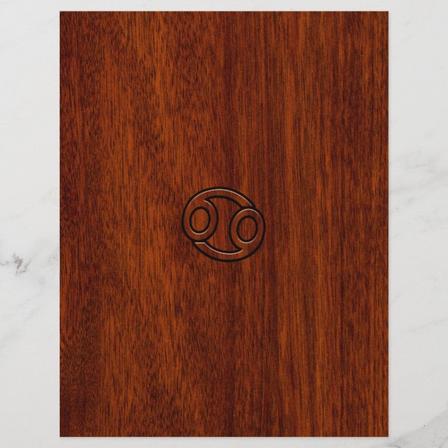 Zodiac Symbol on Mahogany Style Decor (Vorderseite)
