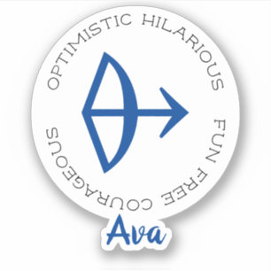 Zodiac Symbol Sagittarius Aufkleber