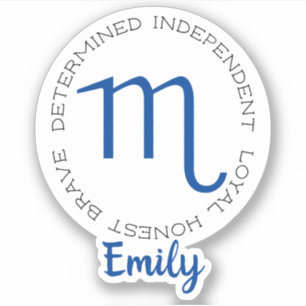 Zodiac Symbol Scorpio Aufkleber