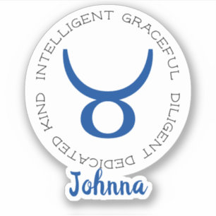 Zodiac Symbol Taurus Aufkleber