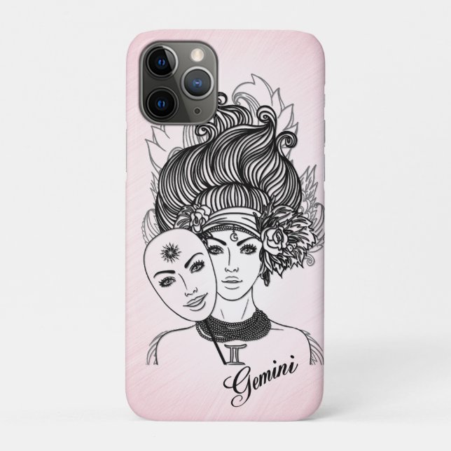 Zodiac-Symbol und Pink-Zeichen Case-Mate iPhone Hülle (Rückseite)