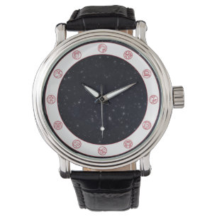 Zodiac Symbol w/Stars Armbanduhr