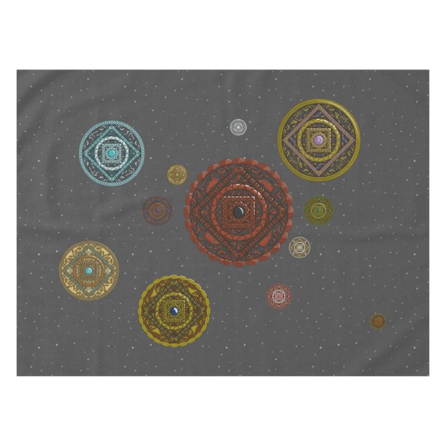 Zodiac-Tabletten Tischdecke (Vorderseite (Horizontal))