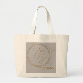 Zodiac-Tasche mit Virgo-Zeichen Inspiriert Jumbo Stoffbeutel
