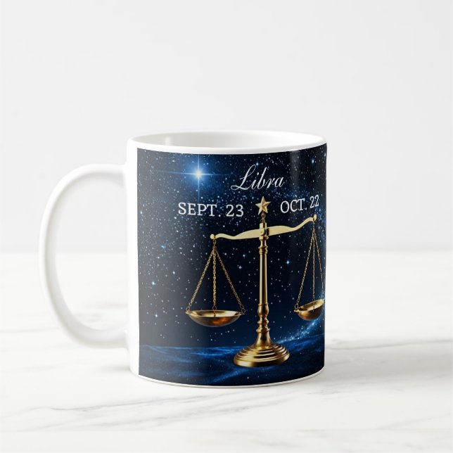 Zodiac-Tasse - Libra Kaffeetasse (Links)