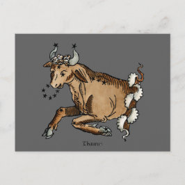 Zodiac: Taurus, 1482 Postkarte