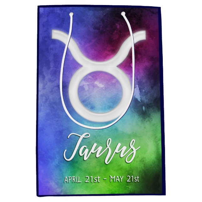 Zodiac: Taurus Daten Mittlere Geschenktüte (Vorderseite)