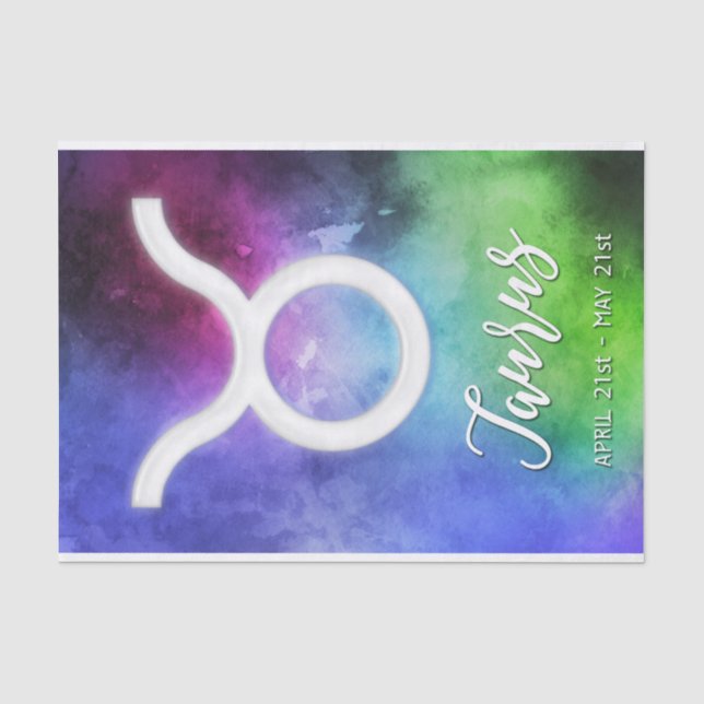 Zodiac: Taurus Daten Seidenpapier (Vorderseite)