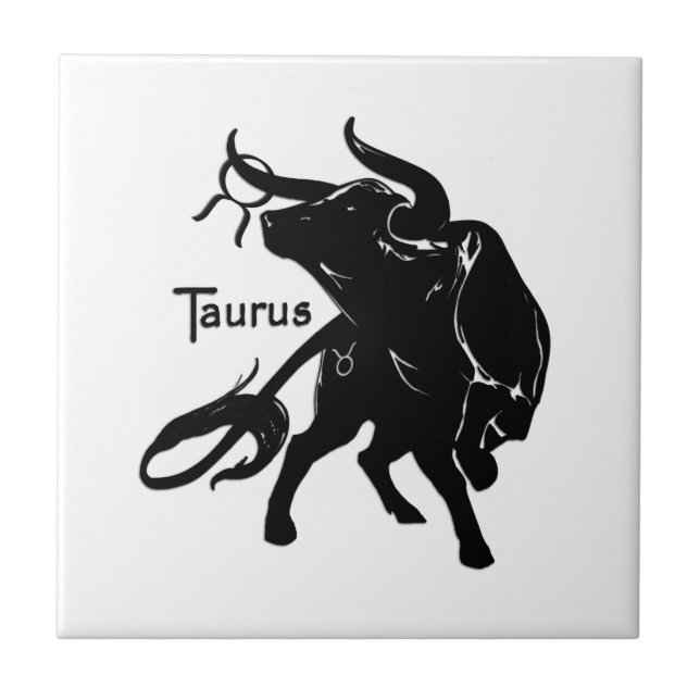 Zodiac Taurus Fliese (Vorderseite)