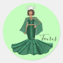 Zodiac Taurus Goddess mit Hörnern
