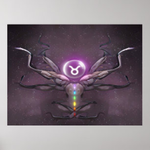 Zodiac Taurus Horoscope Zeichenposter Poster