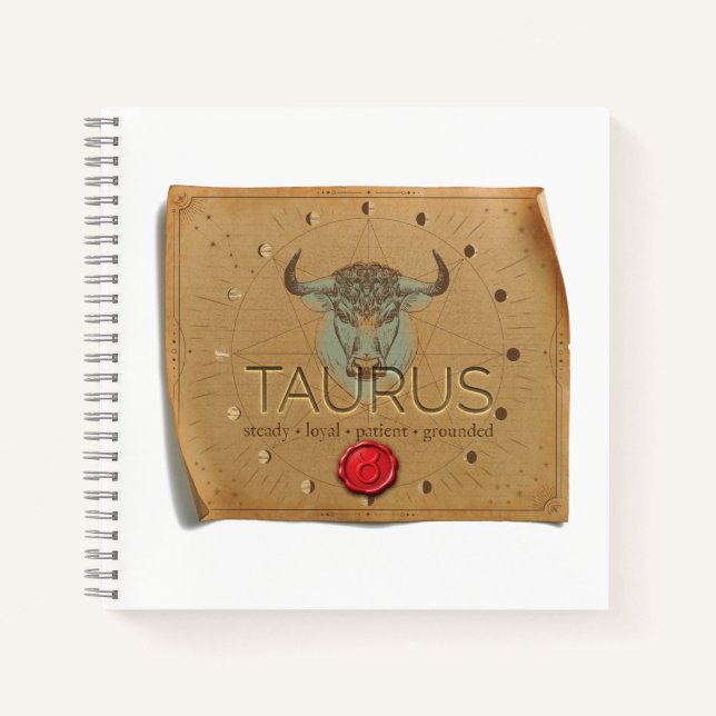 Zodiac - Taurus - Journal Notizbuch (Vorderseite)