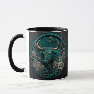 Zodiac Taurus Metal Art Tasse