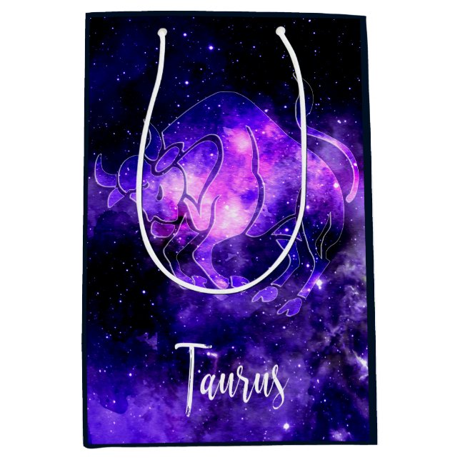 Zodiac : Taurus Mittlere Geschenktüte (Vorderseite)