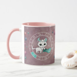 Zodiac Taurus Niedlich Cat Wheel Planet Astrologie Tasse