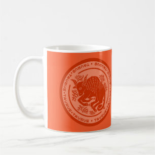 Zodiac Taurus Symbol Coffee Tasse