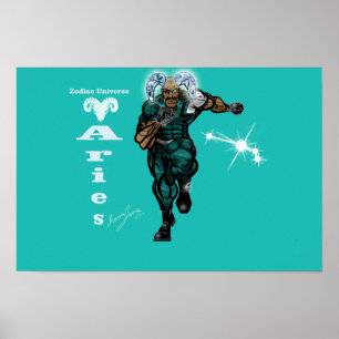 Zodiac Universe - Aries Poster