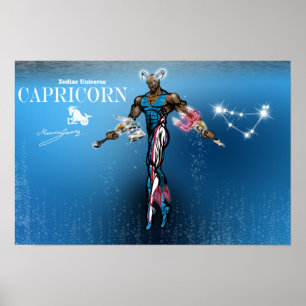 Zodiac Universe - Capricorn Poster